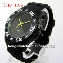 Hot Fashion Silicone Watch, meilleure qualité montre noire 15050